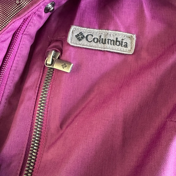 Columbia Purple Black Faux Fur Hooded Anorak Parka Winter Jacket Size Small - Picture 7 of 15